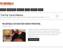 Tablet Screenshot of fixnaturally.com